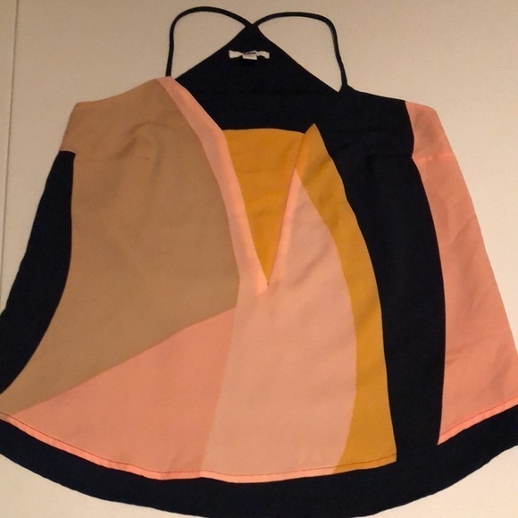 Bar 111 crop top, geometric insets, xs - Picture 6 of 11